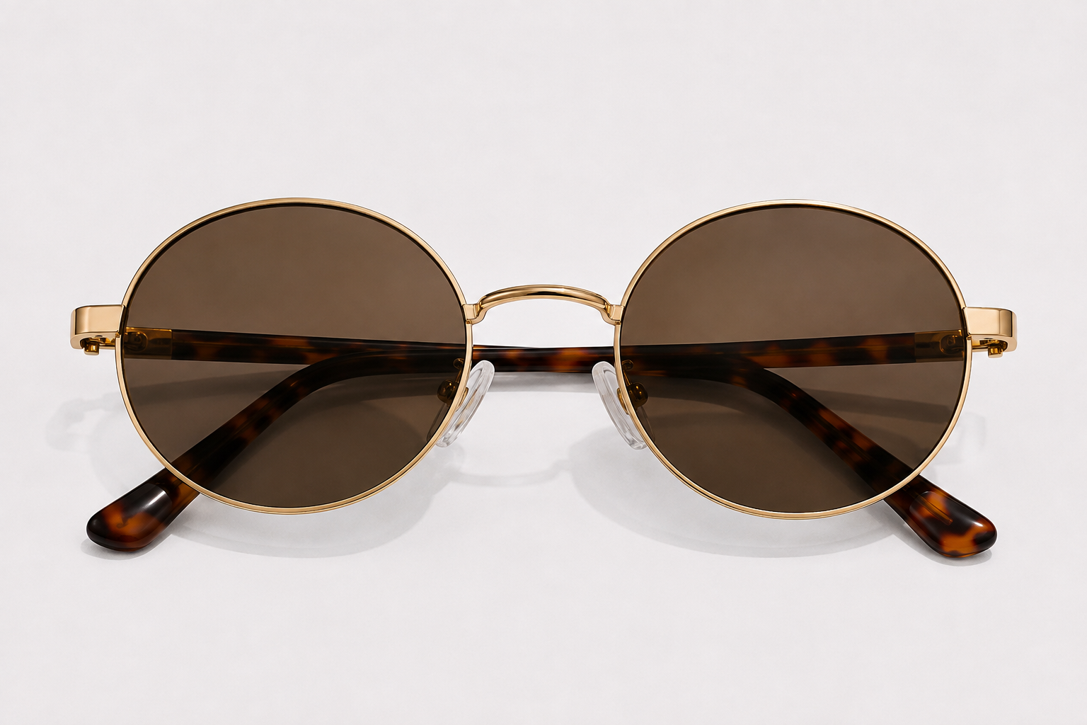 Gafas - Atenea — Ovaladas - Cafés - Marco Dorado