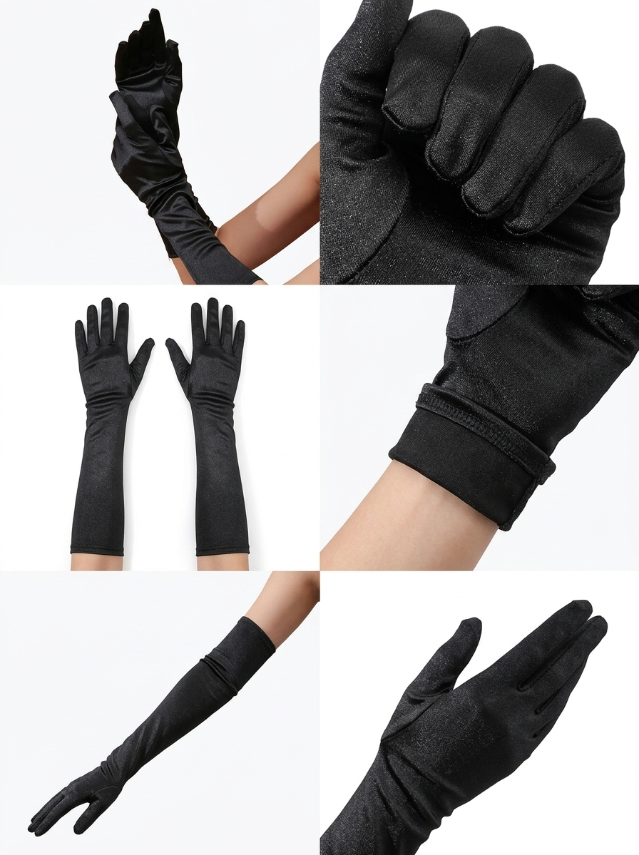 Guantes en Gamuza — negro
